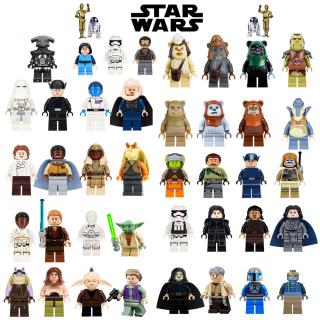 Única Venda jedi Star Wars Luke Leia O Anakin Darth Vader Yoda Han Solo Jar Jar Modelo Building Blocks Brinquedos starwars figuras Bricks