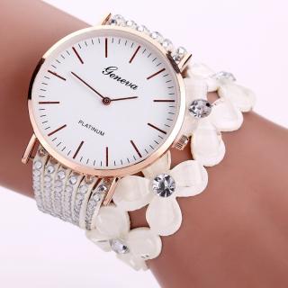 Moda Genebra Relógios Criativos Mulheres Casual Elegante Pulseira De Quartzo senhoras Relógio de Cristal de Diamante Relógio de Pulso Presente Reloj Mujer