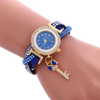 2018 Hot Sale Presentes Especiais Mulheres Relógios de Luxo De Moda Envoltório Em Torno de Cadeado Diamante Pulseira Senhora Relógio De Pulso Da Mulher