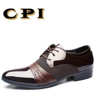 CPI 2018 Novos homens se vestem sapatos de couro Sapatas de Vestido de Casamento Dos Homens Da Forma Dos Homens Respiráveis Confortáveis sapatos banquete ZY-20