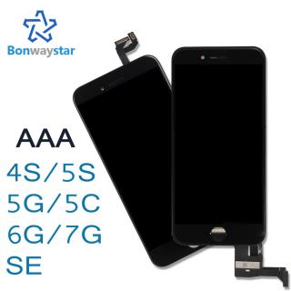 AAA Qualidade LCD Para iPhone Tela 5S Preto/Branco Para o iphone 5 SE Display Touch Screen Digitador Assembléia para iPhone 6 7 Exibição
