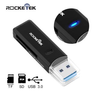 Rocketek alta qualidade leitor de cartão usb 3.0 de multi memória 2 em 1 adaptador para CARTÃO SD/TF micro SD pc acessórios para computador portátil.