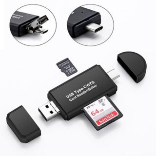 Tipo C & micro USB & USB 3 Em 1 OTG Leitor de cartão USB2.0 High-speed Universal OTG TF/SD para Android Computador Extensão cabeçalhos