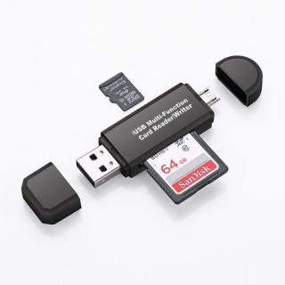 2 Em 1 Leitor de Cartão USB OTG Flash Drive de Alta-velocidade USB2.0 OTG Universal TF/Cartão SD para Android telefone de Extensão de Computador cabeçalhos