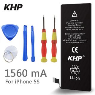 2018 Nova 100% Original KHP 5S Real Capacidade 1560 mah Da Bateria Do Telefone Para O iphone Com Kit de Ferramentas de Máquina de Baterias Móveis 0 ciclo
