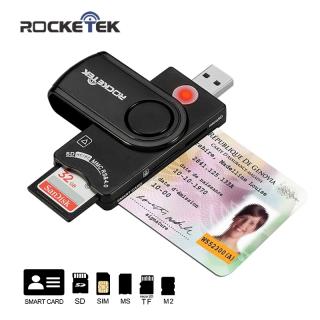 Rocketek USB 2.0 multi Leitor de Cartão Smart Card SD/TF MS M2 cartão de memória micro SD, cartão de IDENTIFICAÇÃO, cartão de Banco, cloner sim conector adaptador pccomputer