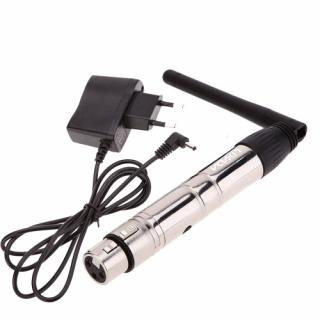 2,4G ISM DMX512 Receptor e Transmissor XLR Feminino Sem Fio Iluminação LED para Palco PAR Festa Luz com  Antenna