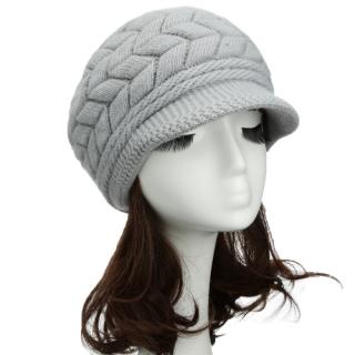 As mulheres da moda de malha boina Crochet desleixo folgado gorro inverno quente chapéu Cap Headwear
