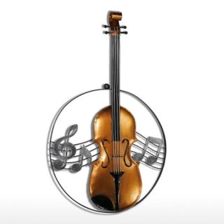 Tooarts violino Ornamento de suspensão do Home Decor de Parede Decor instrumento de música Craft Gift