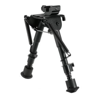 TOMSHOO 6-9 polegadas ajustável telescópico Tactical bipé portátil Primavera retorno Sniper Hunting Ferramenta bipé com a Rail Adaptador