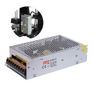 AC 110V / 220V a DC 12V 240W 20A Fonte de alimentação Dual-entrada de monitorização centralizada Adapter Transformer para Kit Printer RepRap 3D