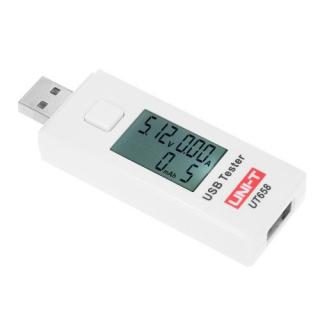 UNI-T UT658 Digital Voltage LCD USB atual do medidor U Disk voltímetro ameter carregamento Capacidade Tester DC3-9V 0-3A