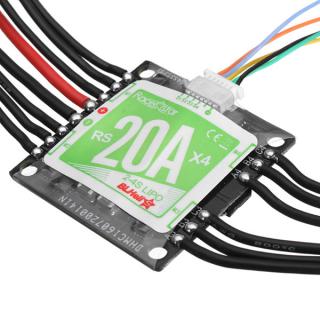 Racerstar RS20Ax4 20A 4 in 1 Blheli_S Opto ESC 2-4S Support Dshot150 Dshot300 for RC FPV Racing Drone