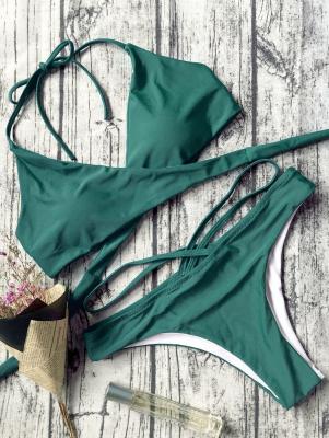 Double Side Crossover Bikini Swimwear