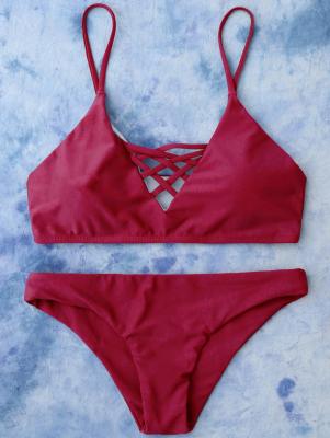 Lace Up Bikini Swimwear