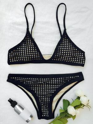 Square Laser Cut Bikini Top and Bottoms