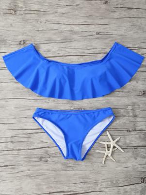 Ruffles Off Shoulder Bikini Swimwear