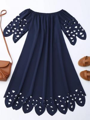 Off The Shoulder Flared Dress