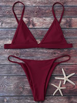 Cami Plunge String Bikini Set