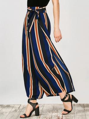 Striped Wide Leg Palazzo Pants