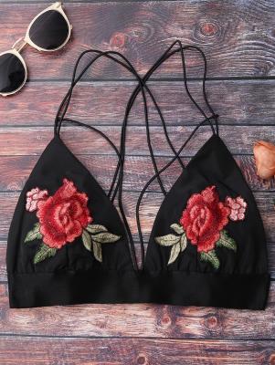 Floral Strappy Bralette Crop Top