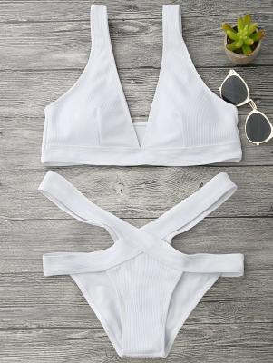 Plunge Midi Bikini Top and Bandage Bottoms