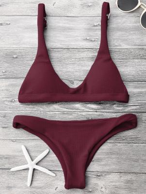 Low Waisted Padded Scoop Bikini Set