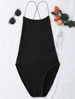 Backless Criss Cross Bodysuit