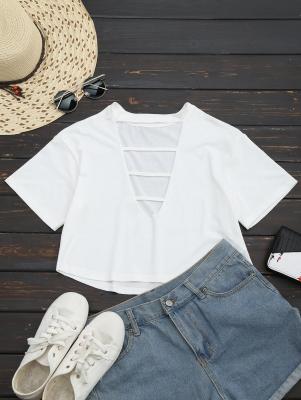 Cut Out Choker Cropped Top