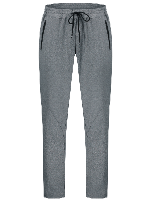 Drawstring Sweatpants with Zip Pocket