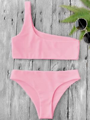 One Shoulder Bikini Set