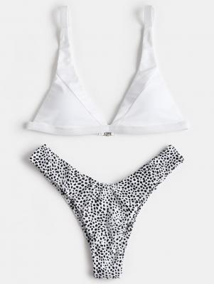 Leopard High Cut Bikini Set