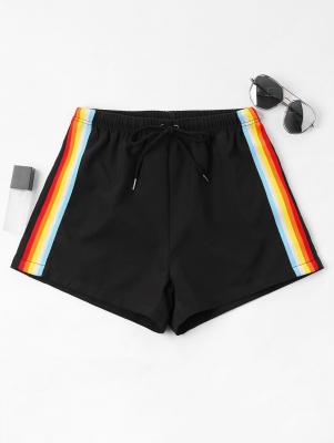 High Waist Stripes Shorts