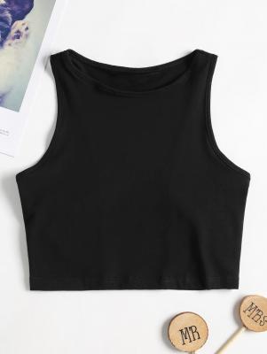 Racerback Cropped Tank Top