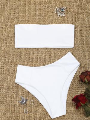 High Cut Bandeau Bathing Suit