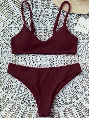 High Cut Bralette Bikini Set