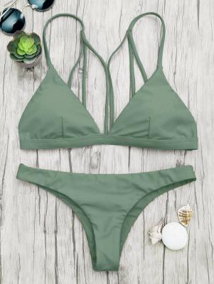 Padded Back Strappy Bathing Suit