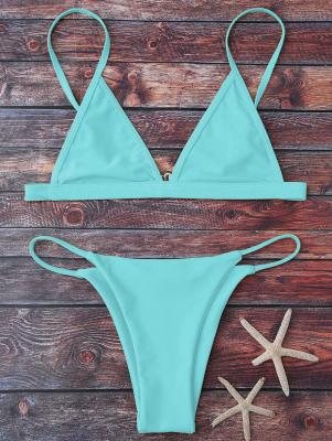 Cami Plunge String Bikini Set