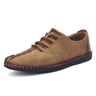 US Size6.5-11 Men Hand Stitching Soft Sole Casual Lace Up Oxfords Shoes