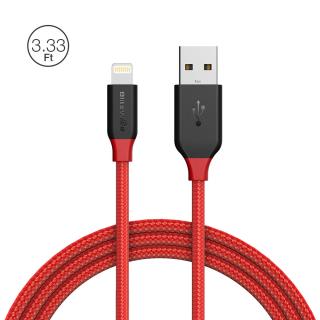 BlitzWolf® Ampcore BW-MF7 2.4A Lightning Braided Charging Data Cable 3.33ft/1m for iPhone 8 Plus X