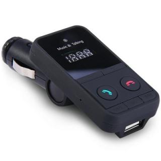 Practical Bluetooth V3.0 Handsfree Car FM Transmitter MP3 Player with Mic Fits for Music Phonecall