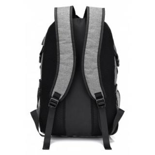 Men Casual Durable Canvas Backpack with USB Port