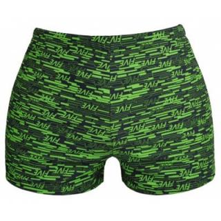 Man Splicing Letters Swimming Trunks