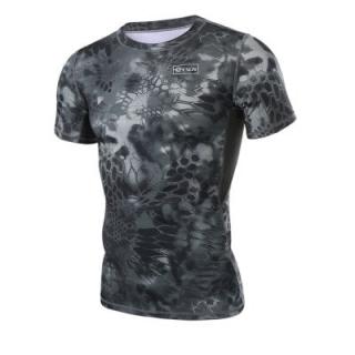 Men's Outdoor Short-sleeved Quick-drying Camo T-shirt