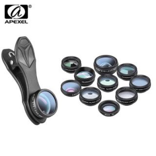 APEXEL APL - DG10 10 in 1 External Phone Camera Lens Suit