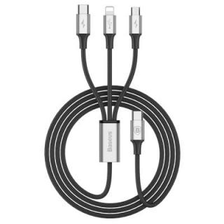 Baseus Rapid Series 3A 3 in 1 Type-C + 8 Pin + Micro USB Cable