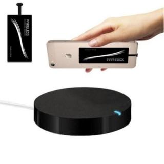 Qi Wireless Stand Fast Charging Pad + Type-C Charger Sticker Receiver for Xiaomi 6 / 5 / MIX 2