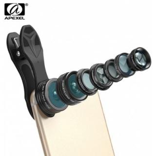 Apexel APL - DG7 7 in 1 Clip External Phone Camera Lens Kit