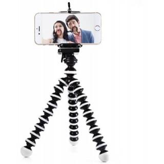 2 in 1 Adjustable Mobile Phone Octopus Style Tripod with Clip