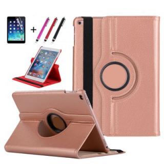 360 Degree Rotating Case For Apple New iPad 9.7 2017 Case Cover Funda Tablet Model A1822 PU Leather Stand Shell+Stylus+film